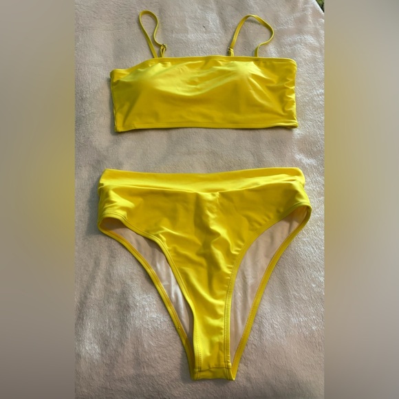 XL Yellow Bikini Set NWOT - Picture 1 of 3